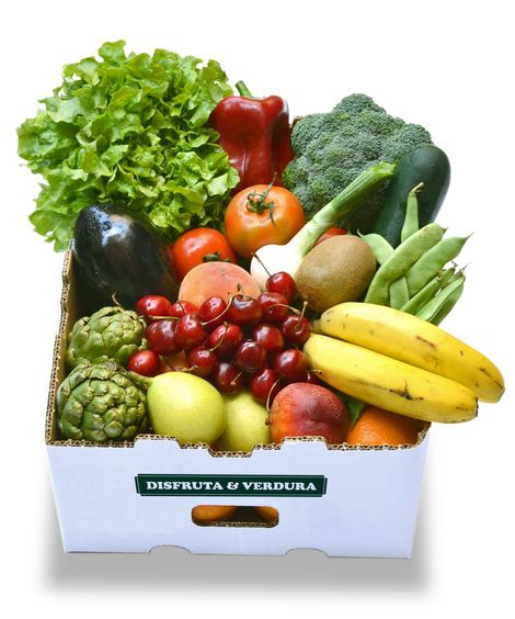 Cajas de verduras y fruta para singles